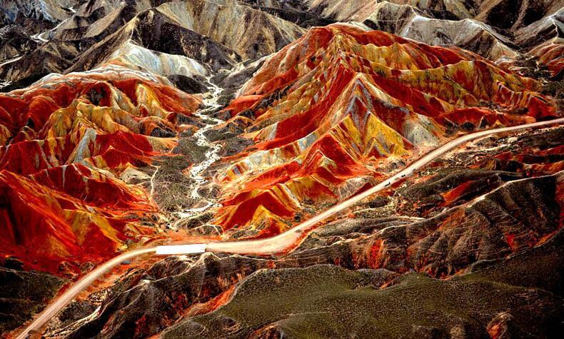 montañas arcoíris china