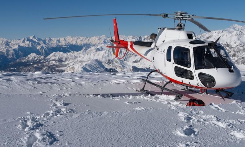Zermatt Suiza Esqui helicoptero