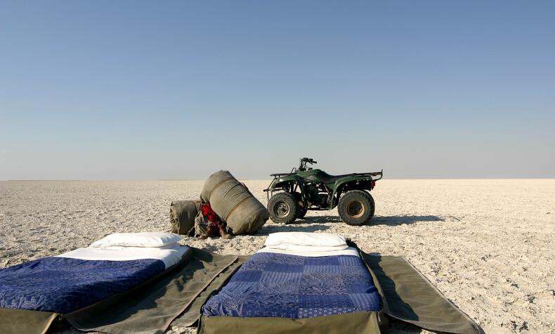 Acampada bajo las estrellas.
