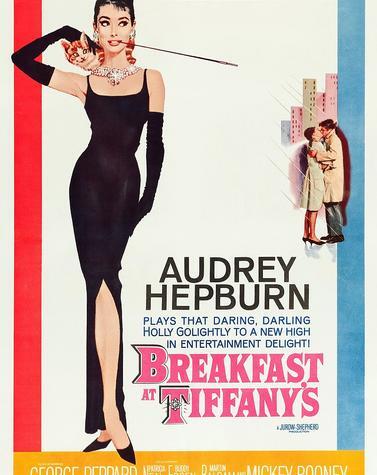Poster de la película adaptada del libro de Truman Capote y que se estrenó en 1961 desayuno con diamantes