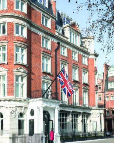 El Cadogan de Londres, el punto de partida ideal para una ruta por el Chelsea literario. Foto: hotel cadogan londres