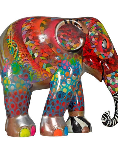 Representación actual del Uncle Elephant, Bua-Joom, obra del artista Chor Boogie. Se puede adquirir en Elephan Parade.