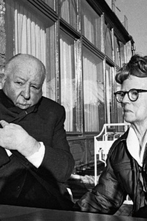 Hitchcock con Alma Reville durante su luna de miel.