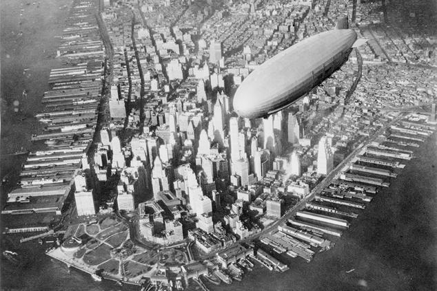 viaje dirigible uss akron manhattan