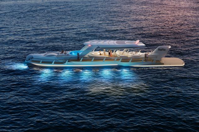La idea de un yate sumergible podria crear una nueva forma de viajar a través de grandes parques nacionales marinos. Imágenes: U-Boat Worx