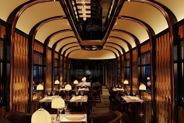 Interiores del Orient Expres La Dolce Vita