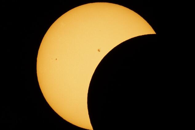 Eclipse parcial. Foto: NASA. Eclipse NASA