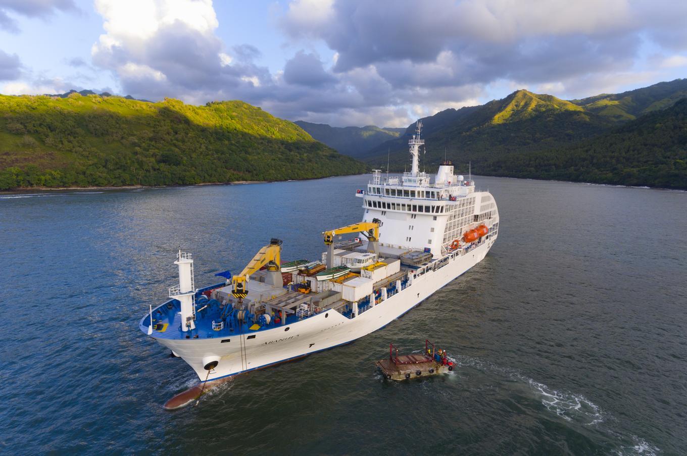El Aranui 5 ofrece una forma auténtica y diferente de recorrer y descubrir las islas Marquesas. Foto: Aranui crucero lujo polinesia islas marquesas Aranui
