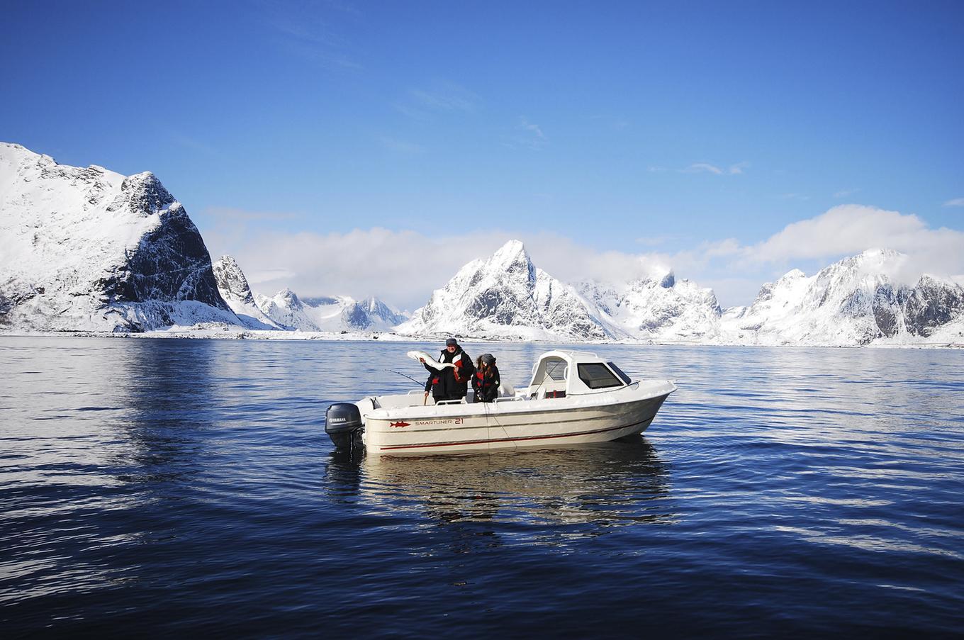 pesca en la isla de Senja