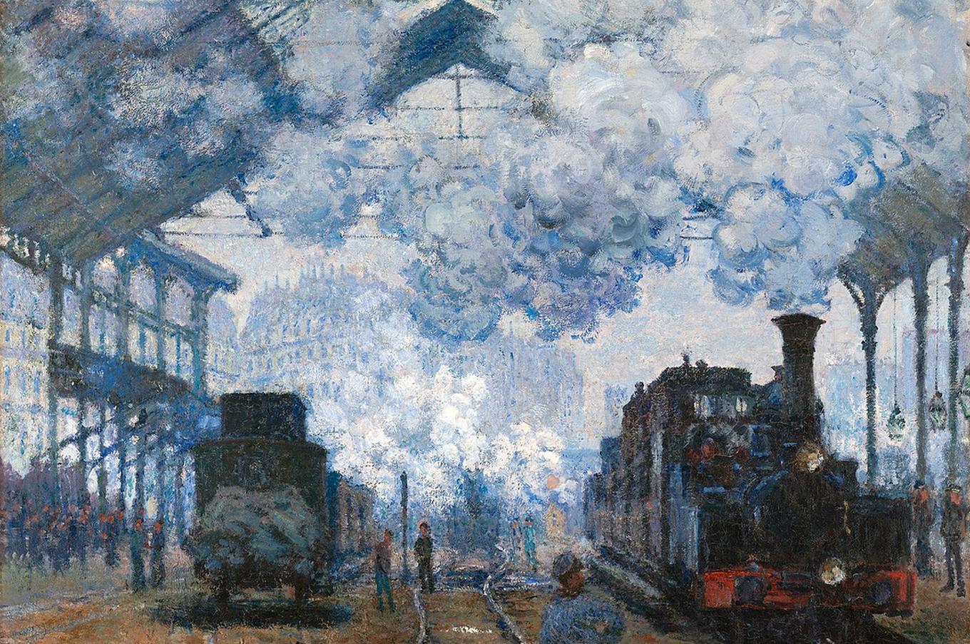 La estación Saint-Lazare, llegada de un tren. Claude Monet, 1877. 