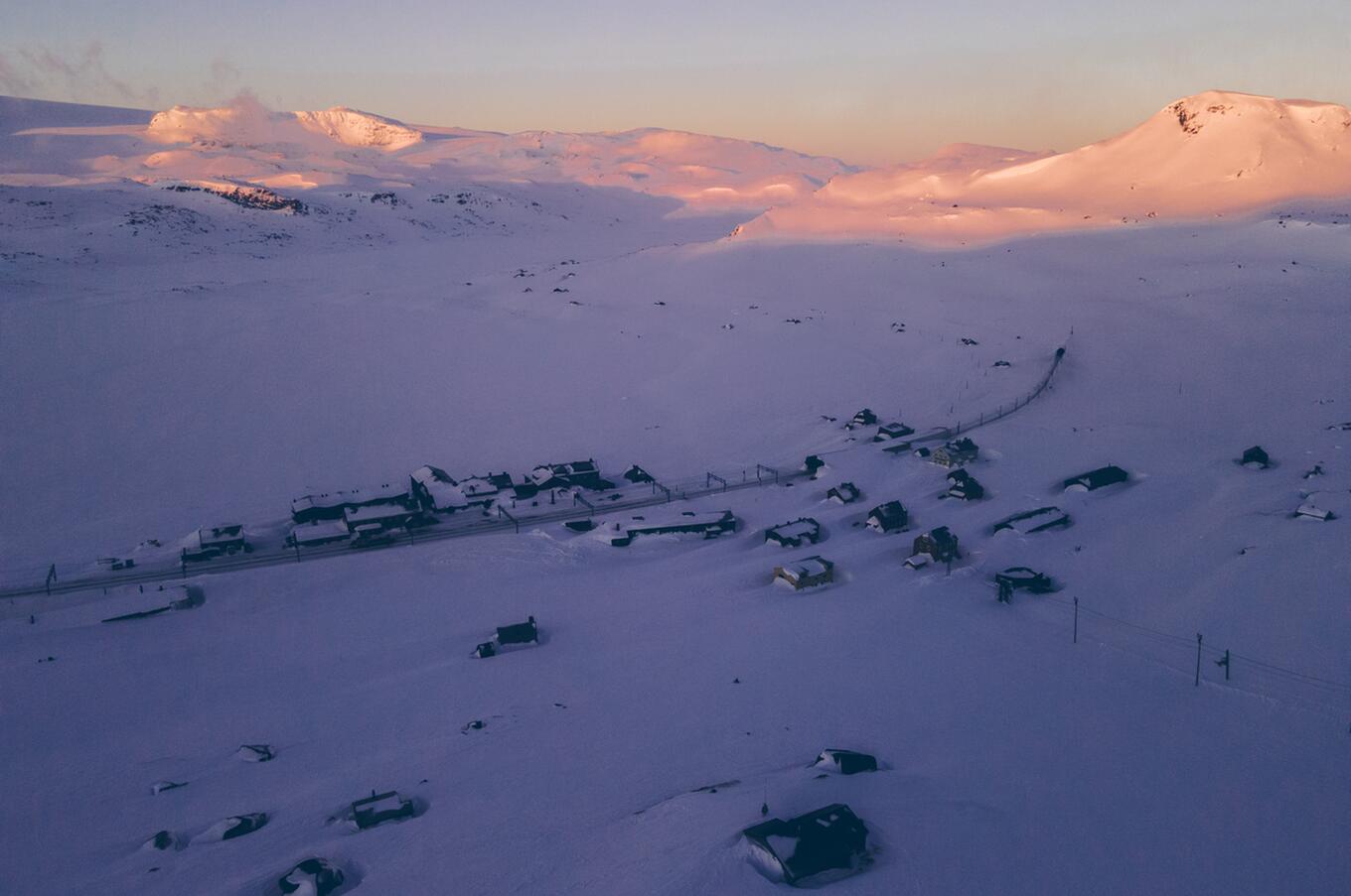 El remoto pueblo de Finse en Noruega