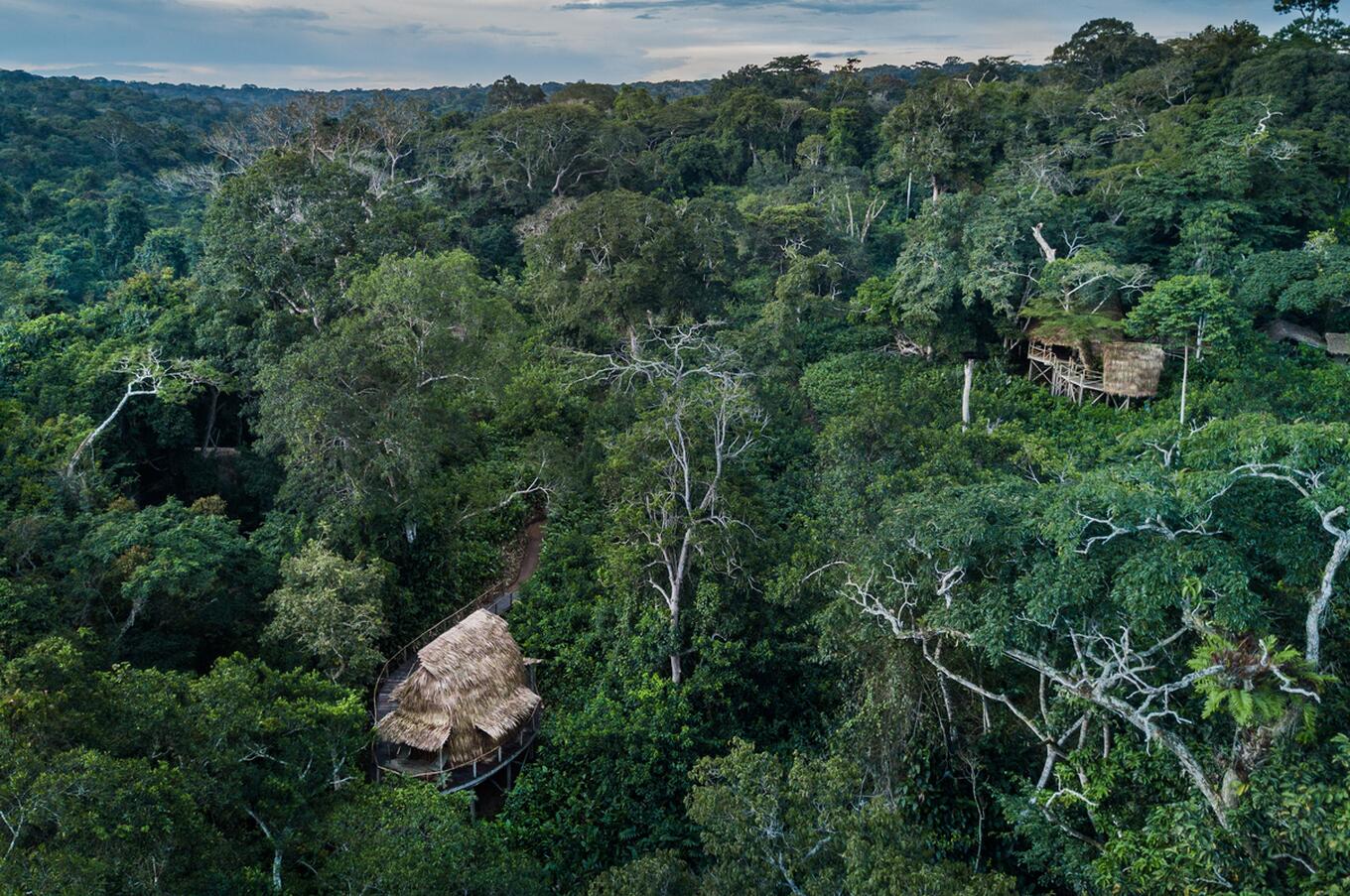 Vista del campamento Ngaga
