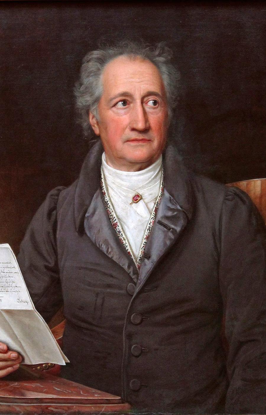 Viaje a Italia retrato Goethe