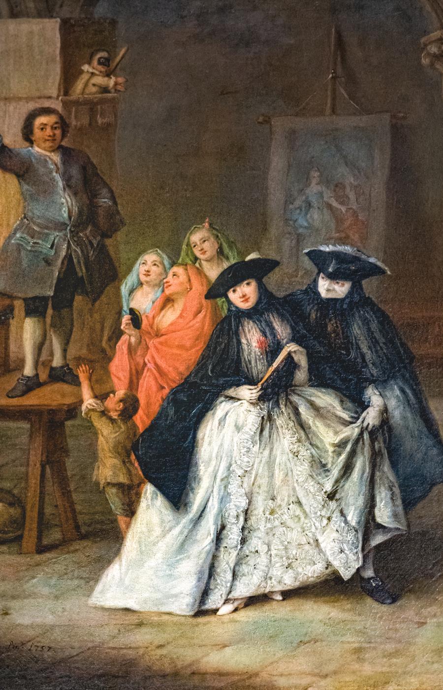 El pintor costumbrista Pietro Longhi retrató escenas del carnaval de Venecia en el s.XVIII carnaval venecia pietro longhi