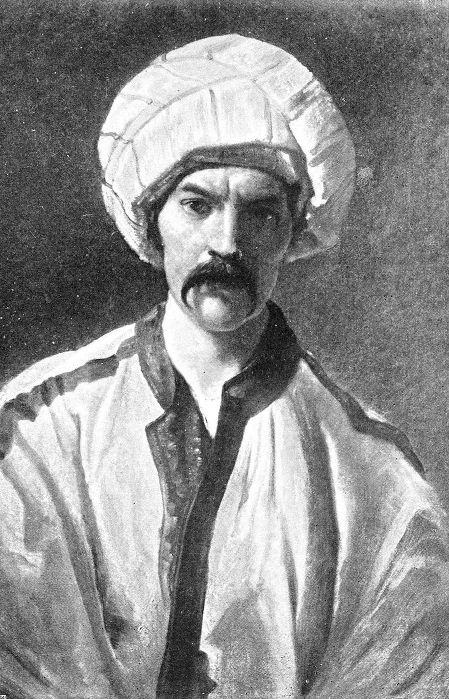 Richard F. Burton en un retrato durante los años que pasó en India y Pakistán richard francis burton
